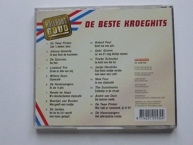 De beste Kroeghits - Hollands goud