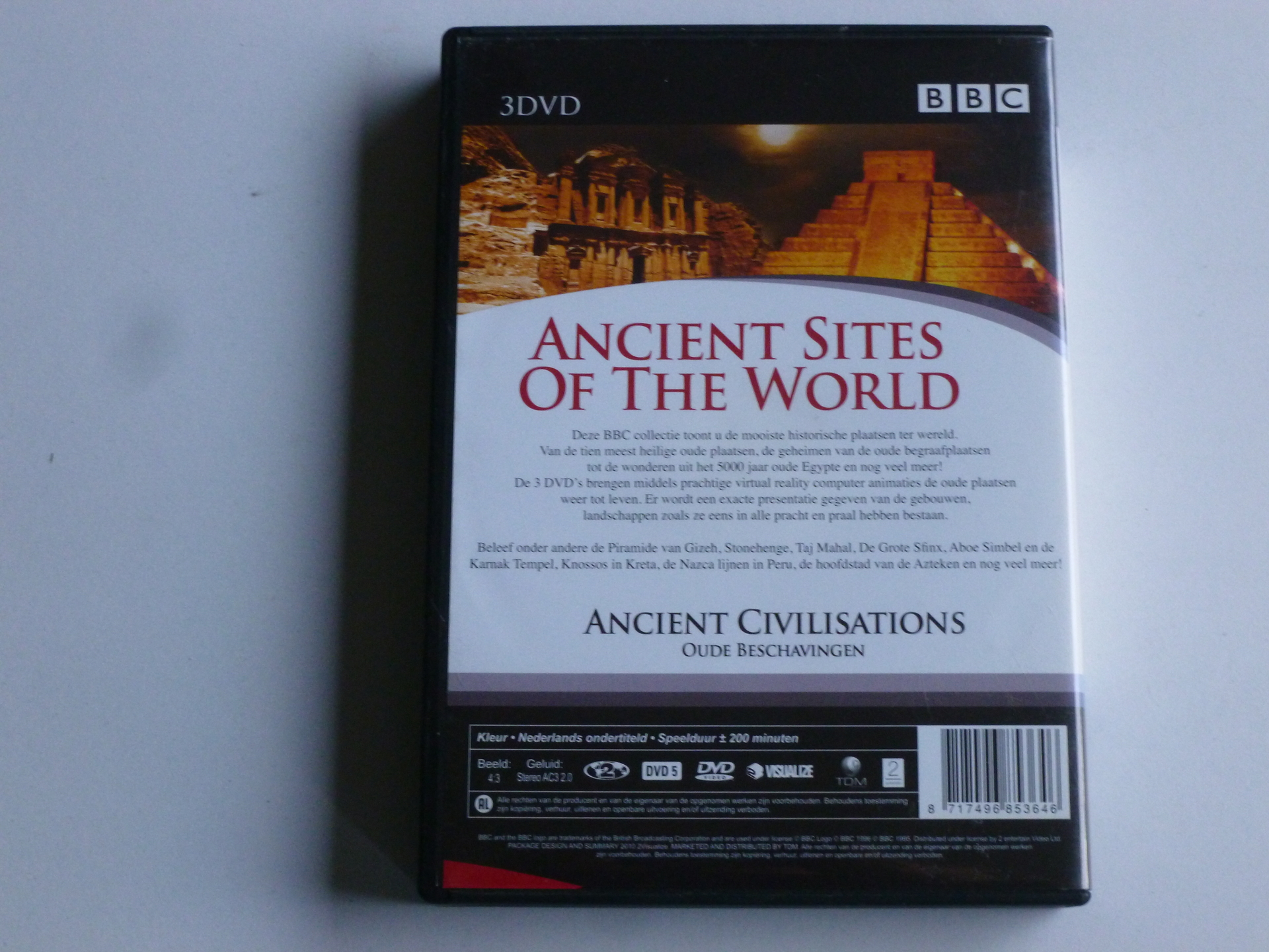 Gepensioneerde leren Zilver Ancient Sites of the World - Oude beschavingen (3 DVD) BBC - Tweedehands CD